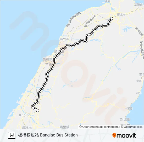 1852A Bus Line Map