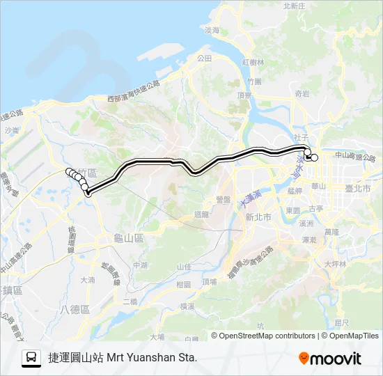 1356 Bus Line Map