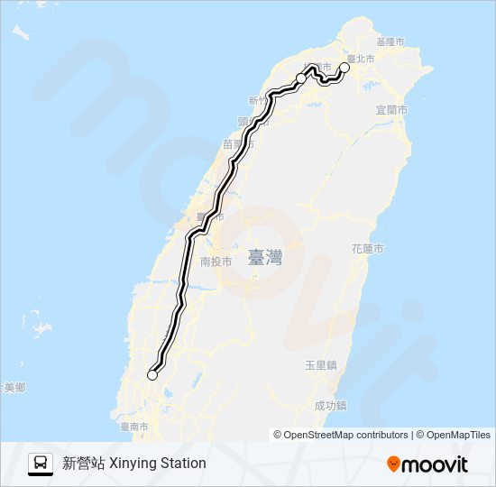 7505A bus Line Map