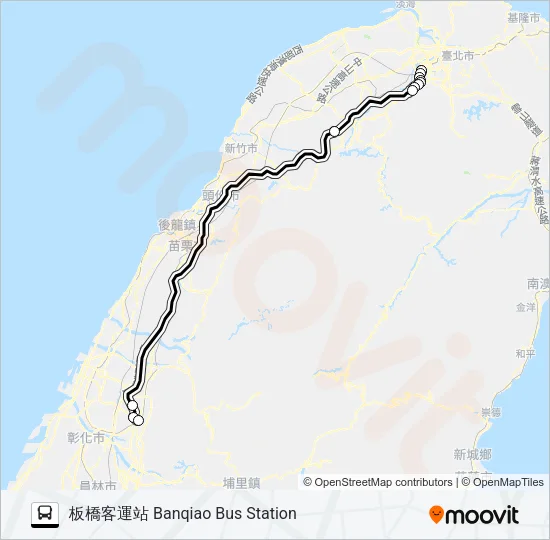 1851 Bus Line Map