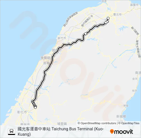 1851 Bus Line Map