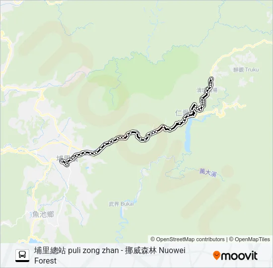 6664 Bus Line Map