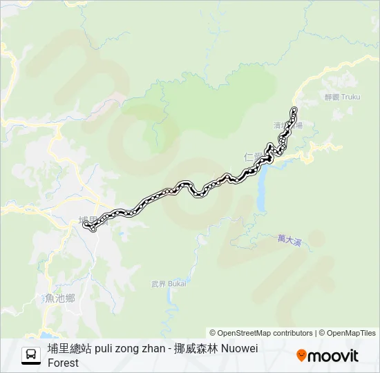 6664 Bus Line Map