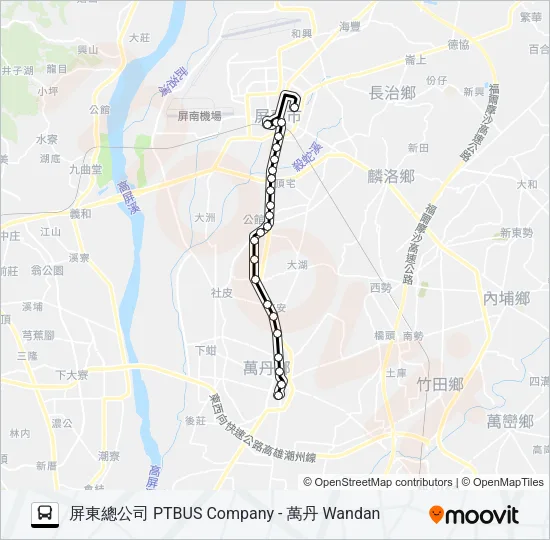 8201B Bus Line Map