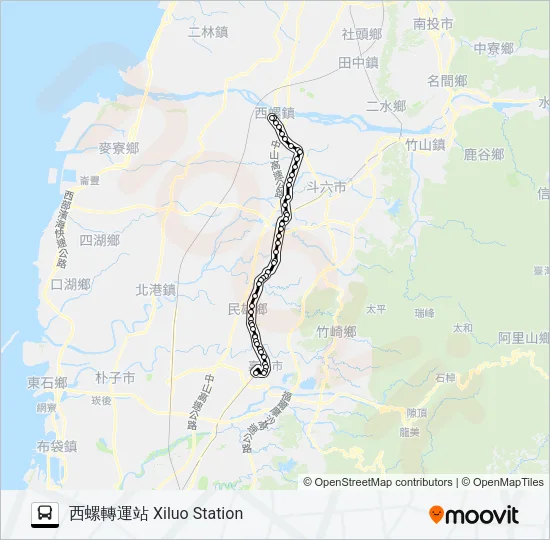 巴士6880的線路圖