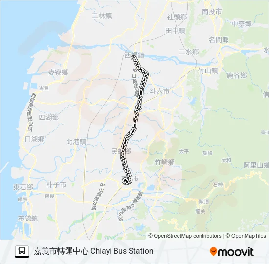 巴士6880的線路圖