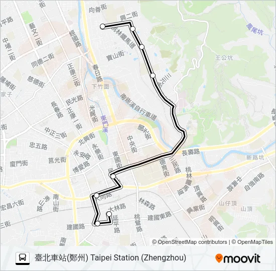 1816B Bus Line Map
