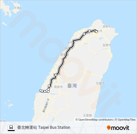 1630C bus Line Map