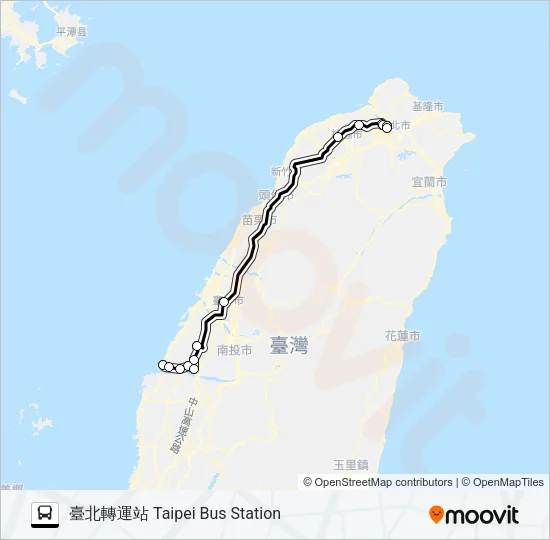 1630C Bus Line Map