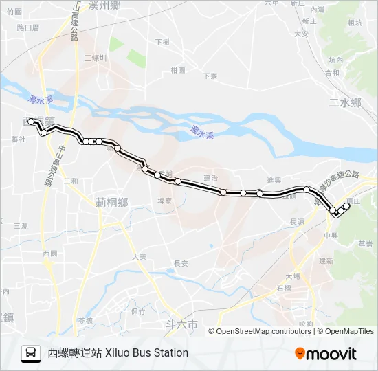 7134 Bus Line Map