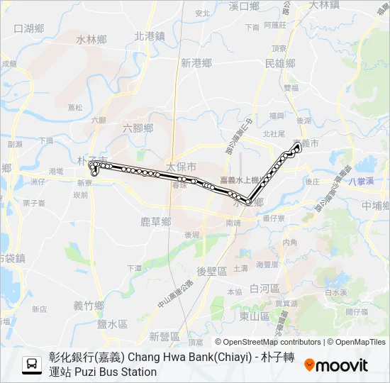 7205 Bus Line Map