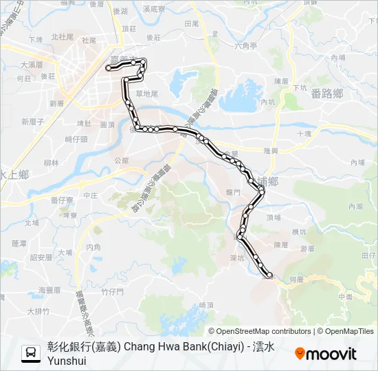 7215B Bus Line Map