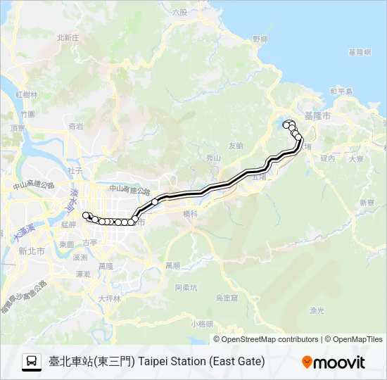 1813H Bus Line Map