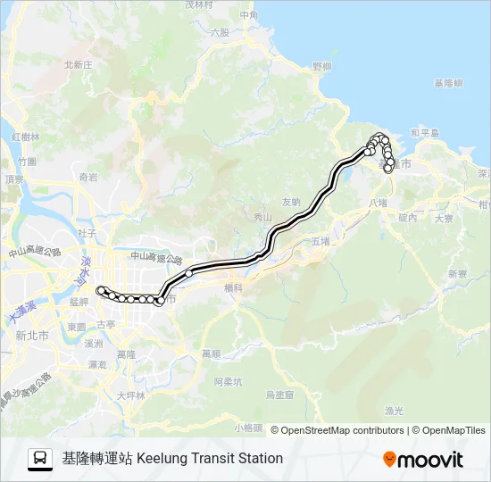 1813D Bus Line Map