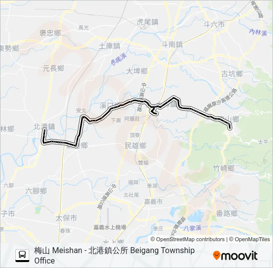 7307A Bus Line Map
