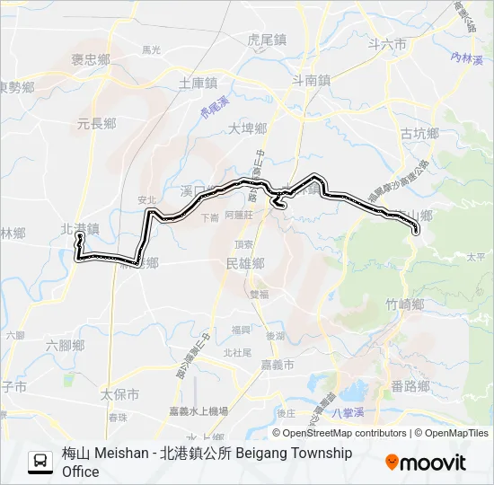 7307A Bus Line Map