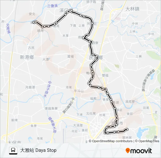 7316 Bus Line Map