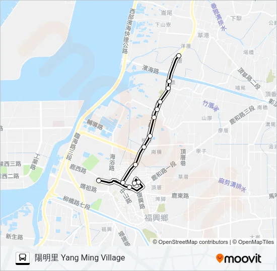 6902A Bus Line Map