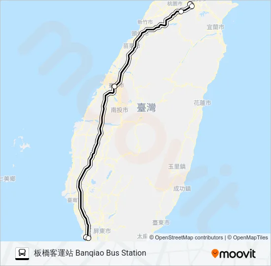 1660 Bus Line Map