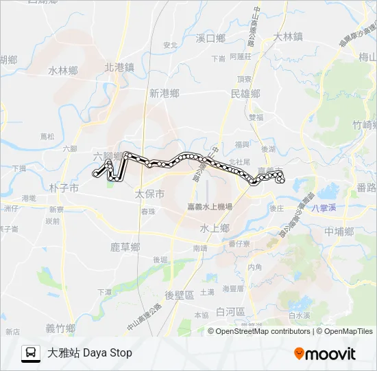 7320 Bus Line Map