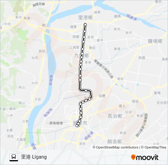 8216 Bus Line Map