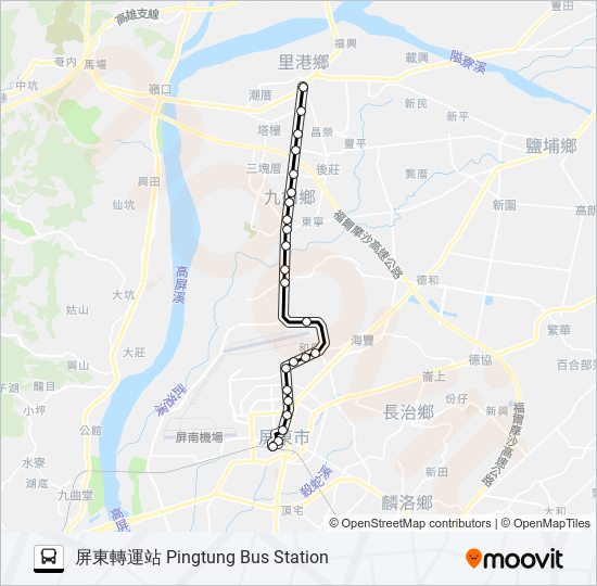 8216 bus Line Map