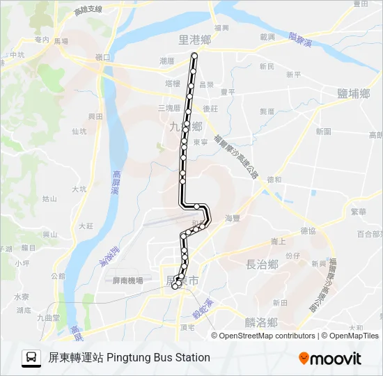 8216 Bus Line Map