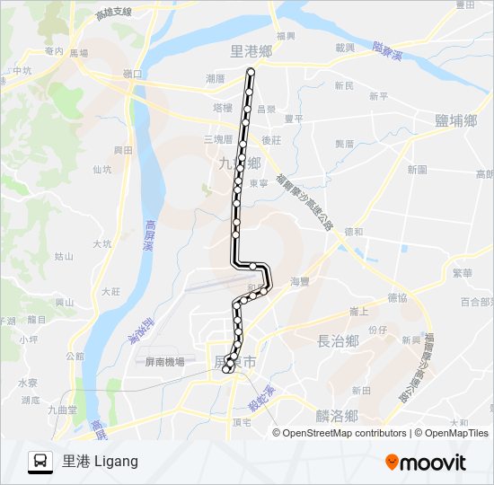 8216 bus Line Map