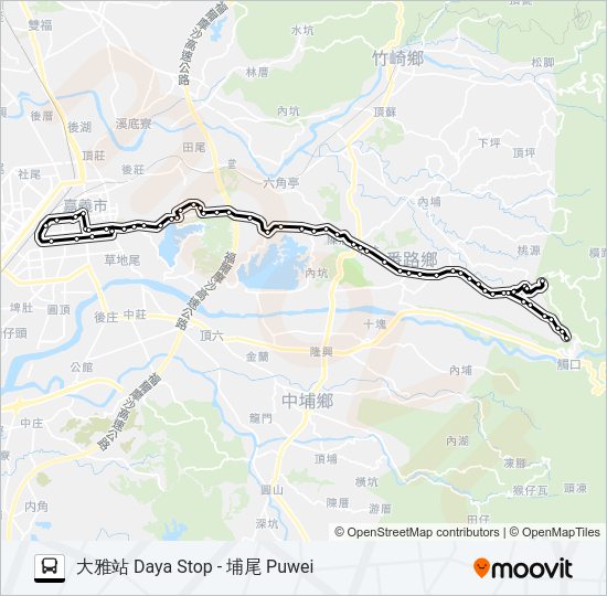 7311A bus Line Map