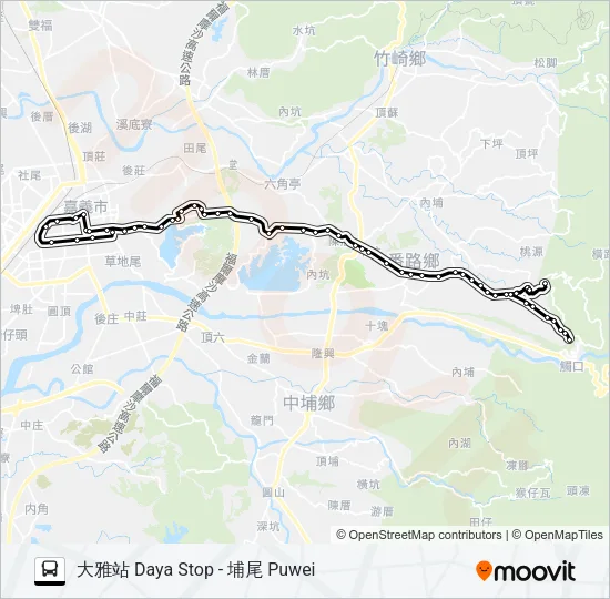 7311A Bus Line Map