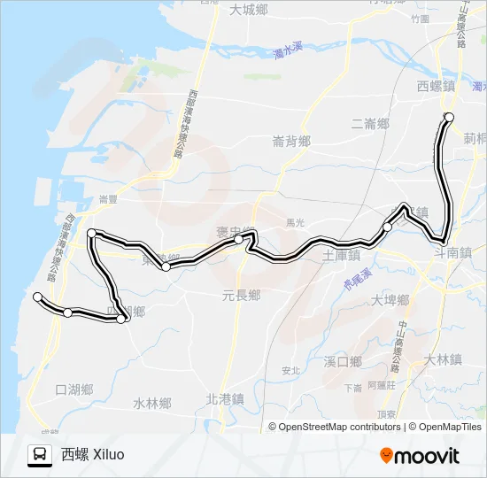 巴士1635C的線路圖