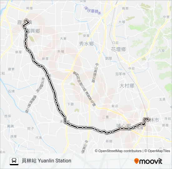 6705 Bus Line Map