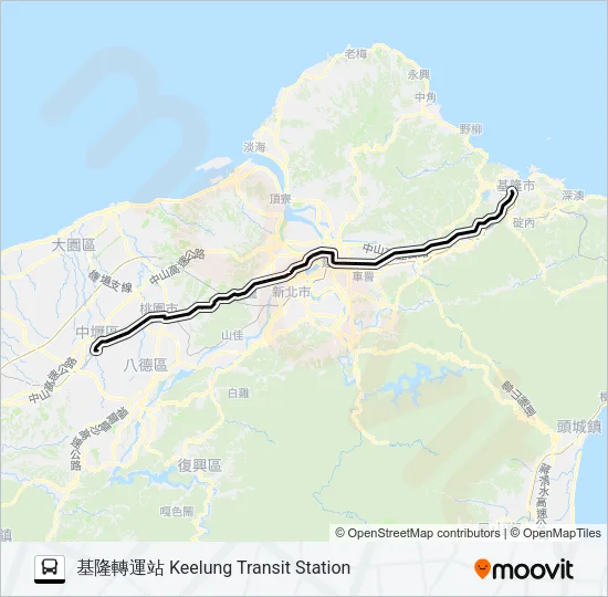 1803 Bus Line Map