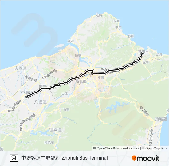 1803 Bus Line Map