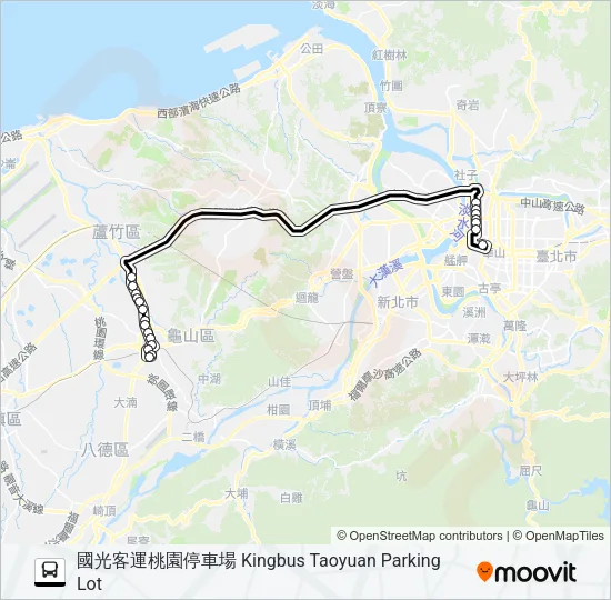 1816A Bus Line Map