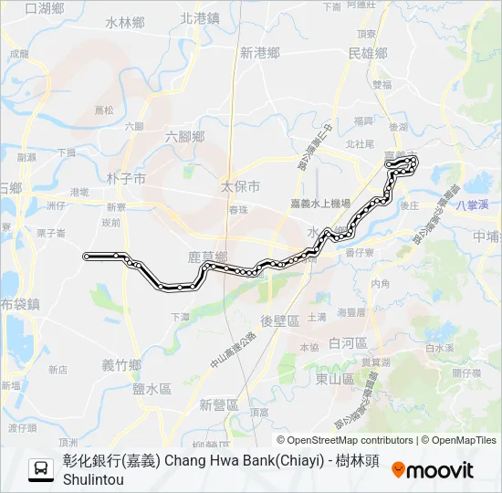 巴士7213B的線路圖