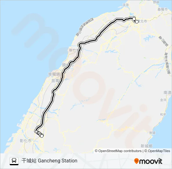 1827 Bus Line Map