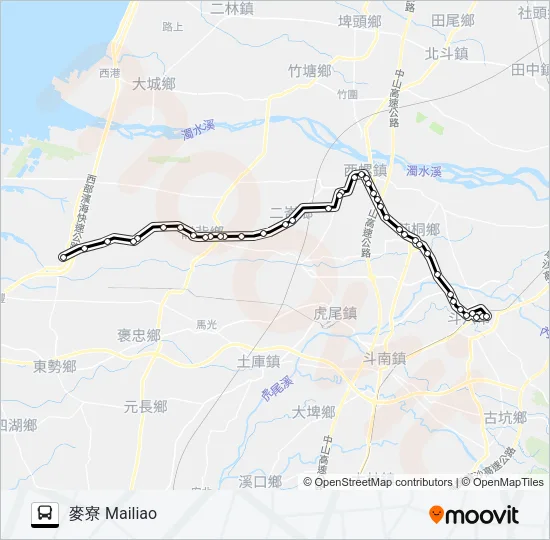 巴士7012的線路圖