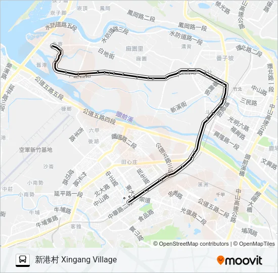 5601 Bus Line Map