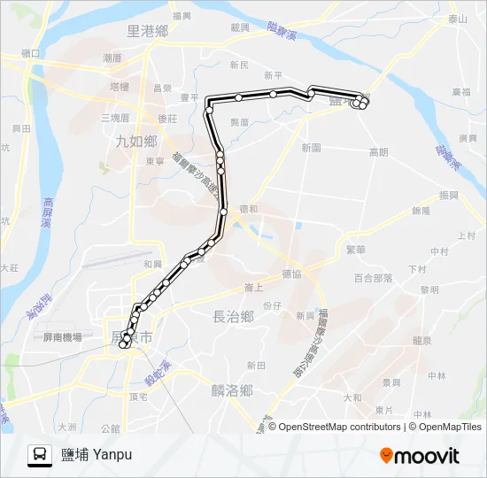 8225 Bus Line Map