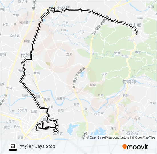 7304B Bus Line Map