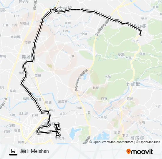 7304B Bus Line Map