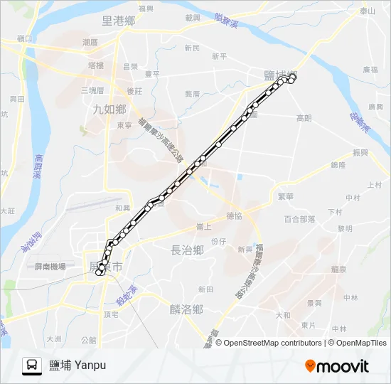 8221 Bus Line Map