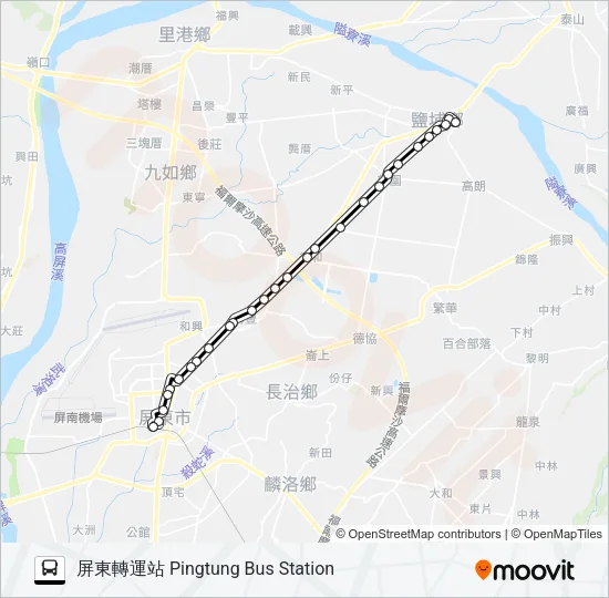 8221 Bus Line Map