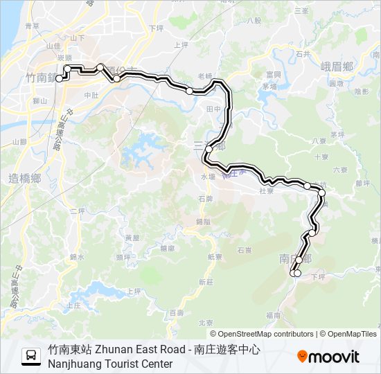 5805A bus Line Map