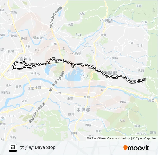 7308 Bus Line Map