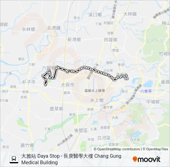 7303 Bus Line Map