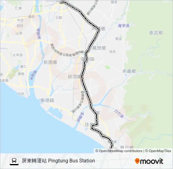 巴士1780的線路圖