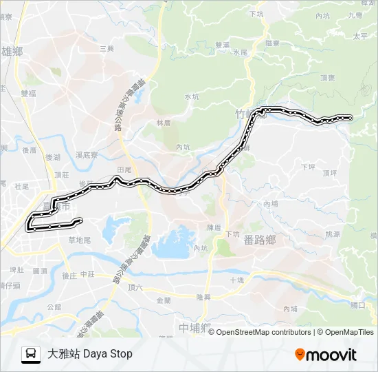 7321 Bus Line Map