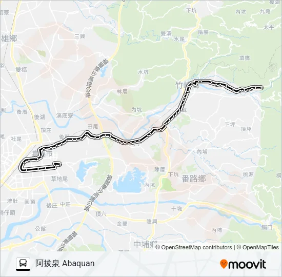 7321 Bus Line Map